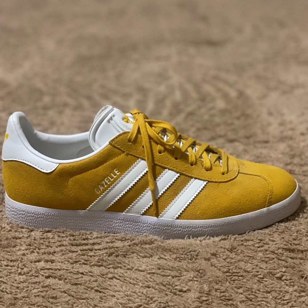 adidas Yellow and White Athletic Shoes